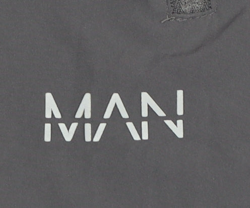 Mens UK Size S MAN Active Regular Fit Jogger Grey Trousers