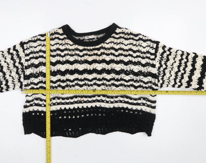 Womens UK Size L Zara Black Pullover Jumper