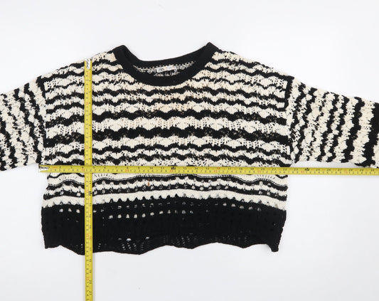 Womens UK Size L Zara Black Pullover Jumper