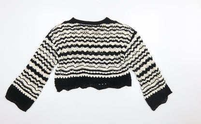 Womens UK Size L Zara Black Pullover Jumper