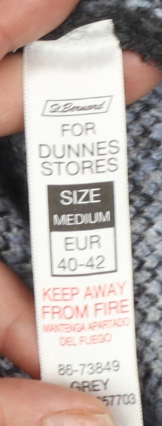 Womens UK Size M Dunnes Grey Cardigan Jumper