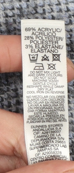 Womens UK Size M Dunnes Grey Cardigan Jumper