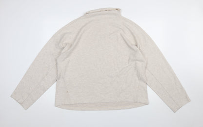 Womens UK Size L River Island Beige Pullover Sweatshirt