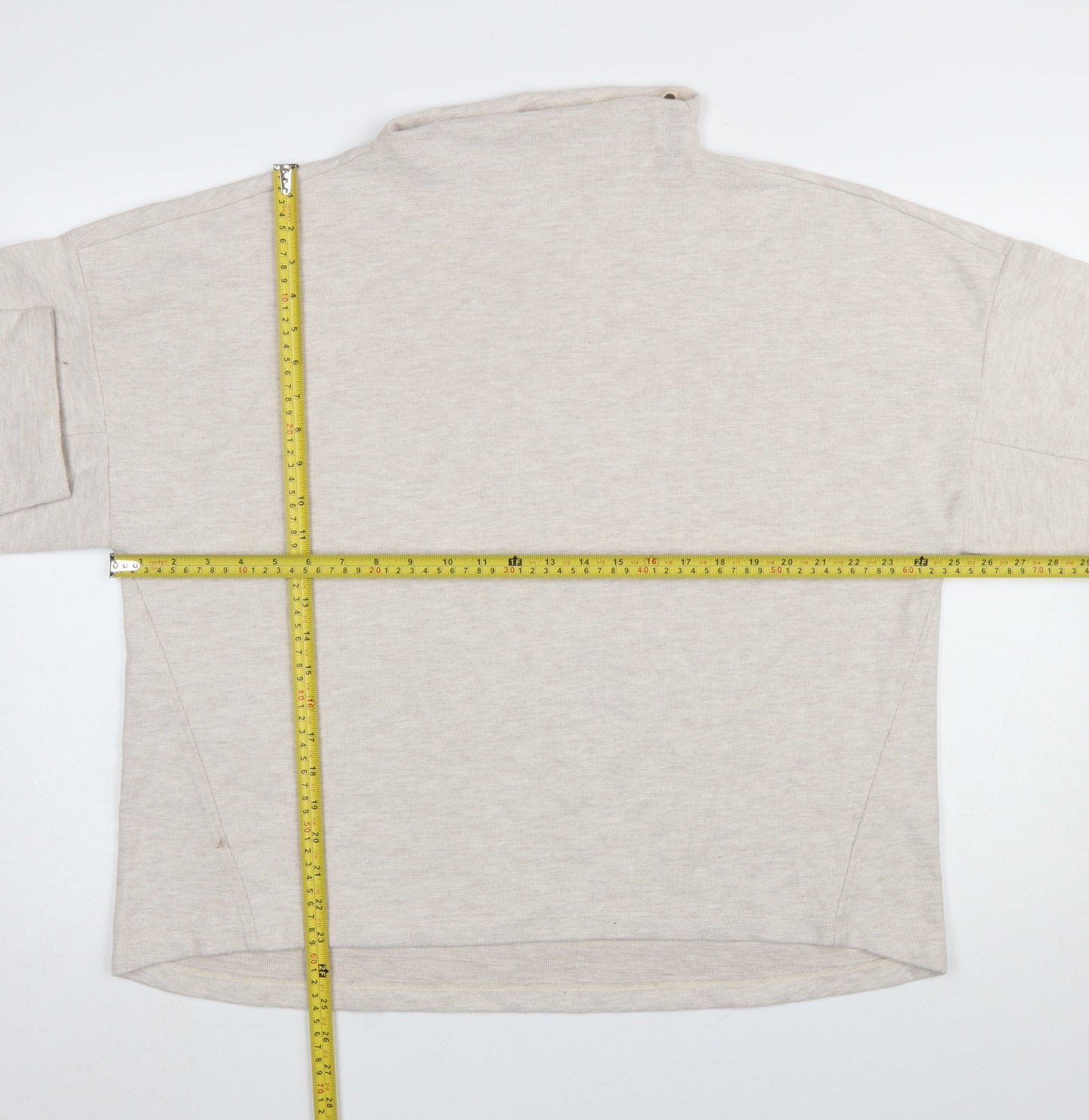 Womens UK Size L River Island Beige Pullover Sweatshirt