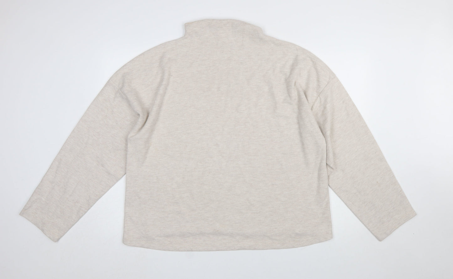 Womens UK Size L River Island Beige Pullover Sweatshirt