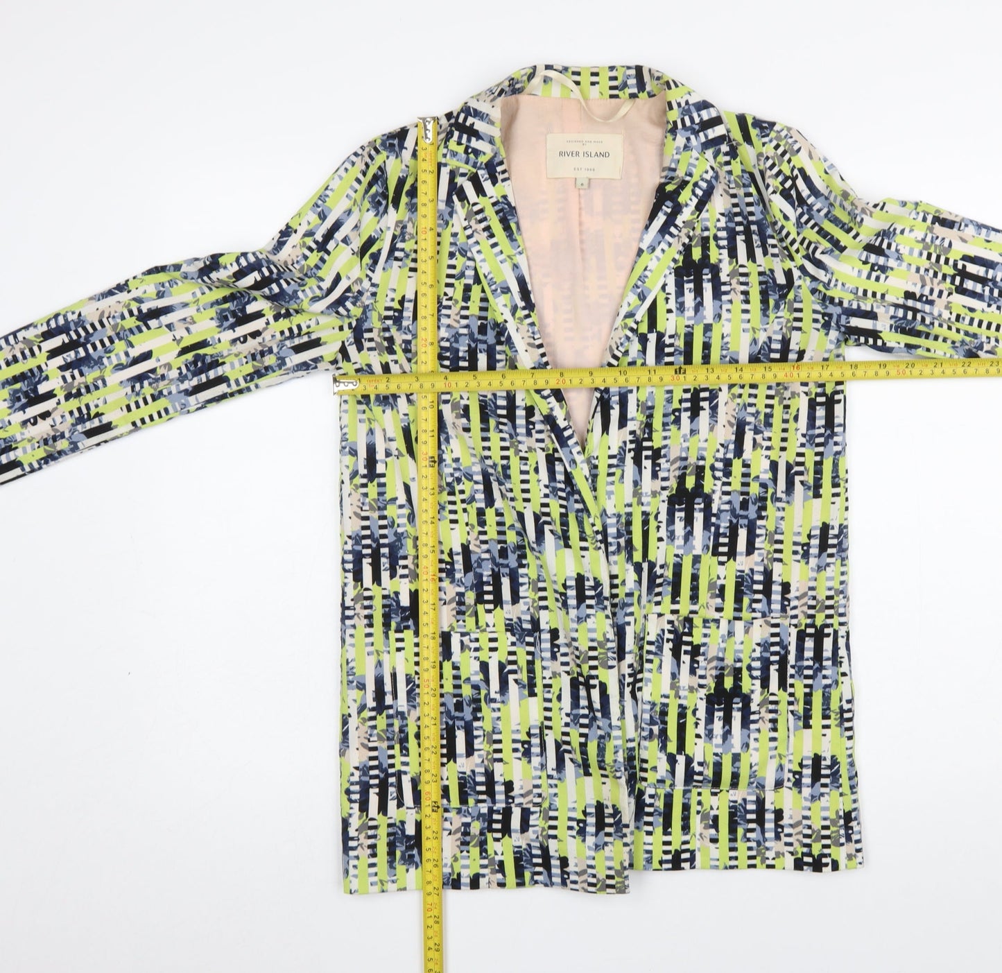 Womens UK Size 6 River Island Regular Multicoloured Blazer