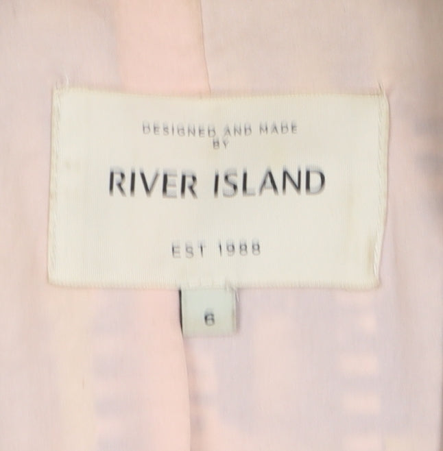 Womens UK Size 6 River Island Regular Multicoloured Blazer