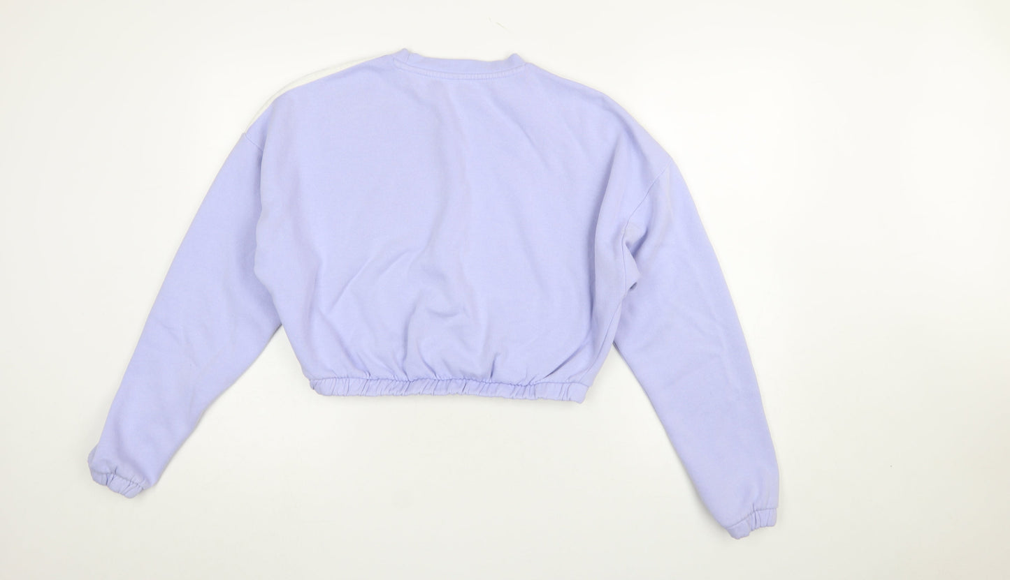 Womens UK Size 14 adidas Purple Pullover Sweatshirt