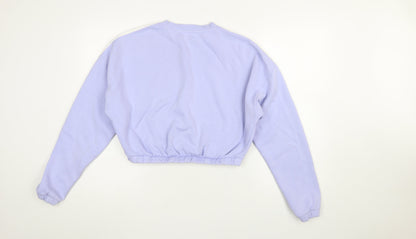 Womens UK Size 14 adidas Purple Pullover Sweatshirt
