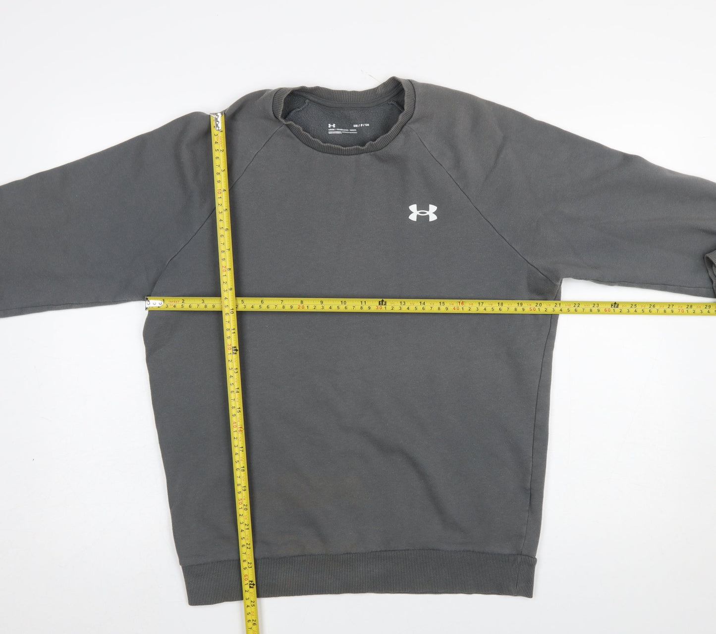 Mens UK Size S Under armour Grey Pullover Sweatshirt