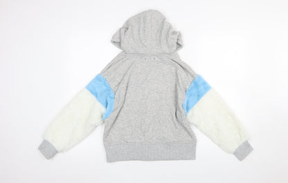 Womens UK Size 8 Bershka Grey Pullover Hoodie