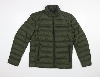 Mens UK Size S Lucky Brand Green Puffer Jacket