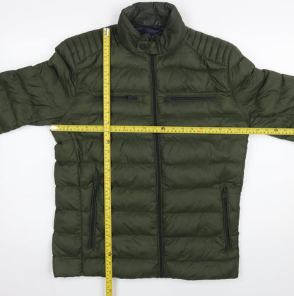 Mens UK Size S Lucky Brand Green Puffer Jacket
