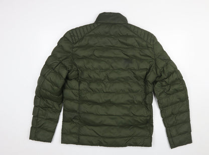 Mens UK Size S Lucky Brand Green Puffer Jacket