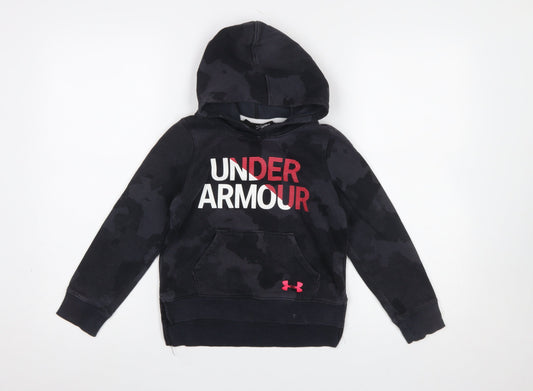 Boys UK Size S Under armour Black Pullover Hoodie