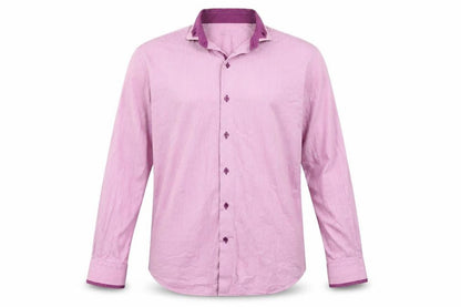 Mens UK Collar Size L Remus Uomo Smart Pink  Dress Shirt