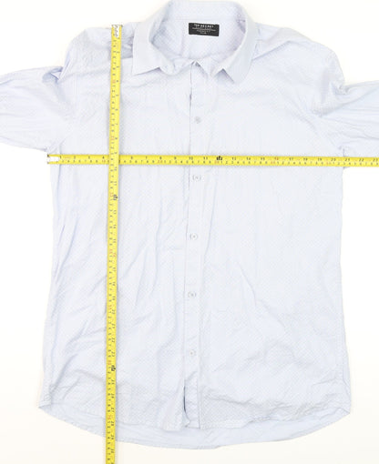 Mens UK Collar Size XL Top Secret Smart Blue  Dress Shirt