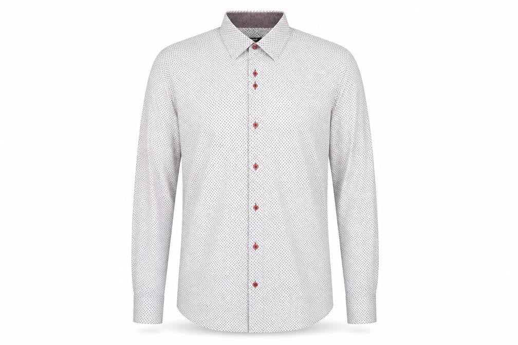 Mens UK Collar Size 17 Remus Uomo Smart White  Dress Shirt