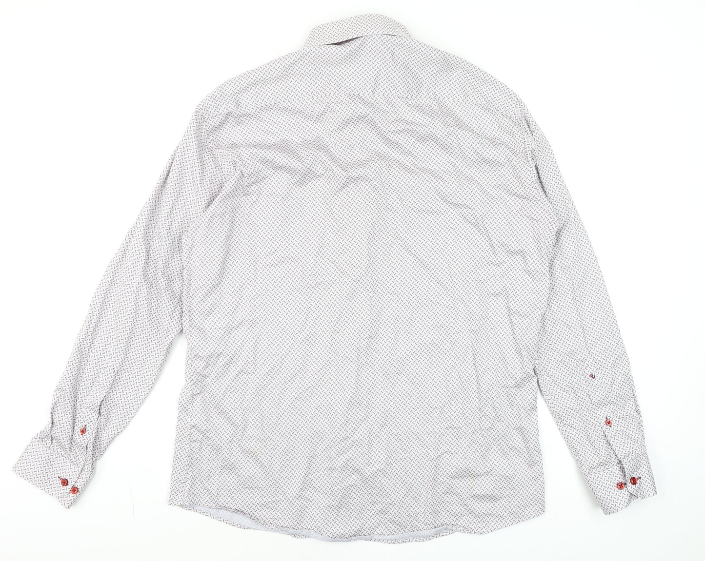 Mens UK Collar Size 17 Remus Uomo Smart White  Dress Shirt