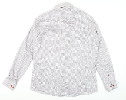 Mens UK Collar Size 17 Remus Uomo Smart White  Dress Shirt