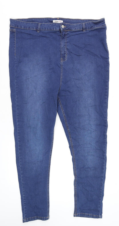 Womens UK Size 22 Urban Bliss Regular Fit Skinny Blue Jeans
