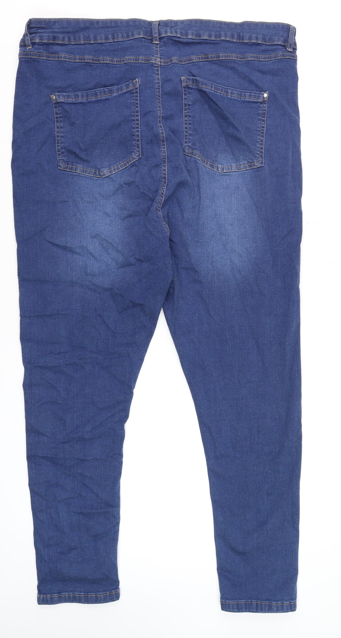 Womens UK Size 22 Urban Bliss Regular Fit Skinny Blue Jeans