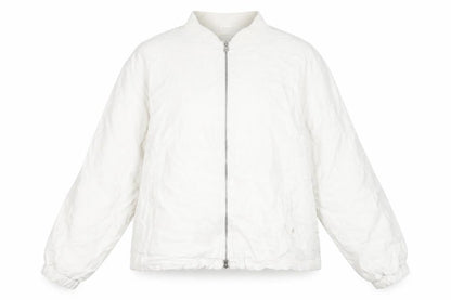 Womens UK Size L Carolyn Donnelly The Edit Beige Bomber Jacket