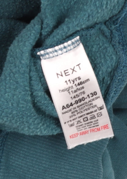 Boys UK Size 11 Years NEXT Blue Pullover Hoodie