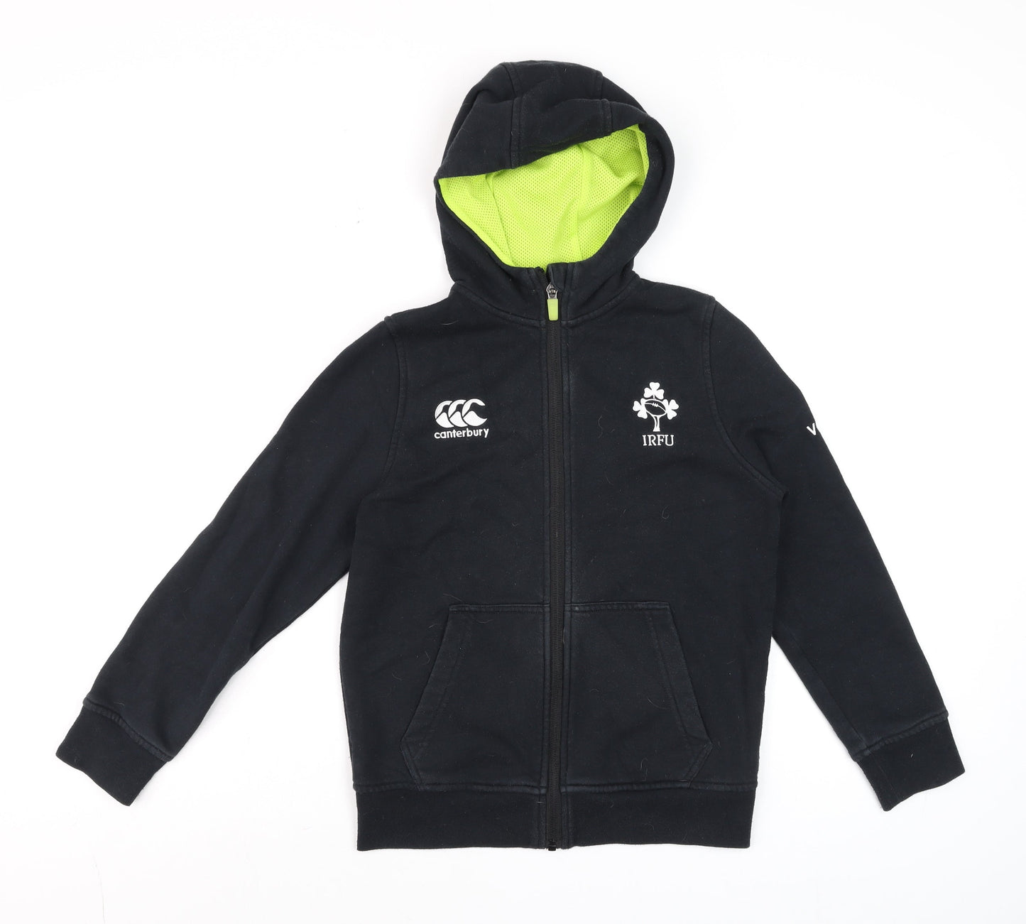Boys UK Size 10 Years Canterbury Black Full Zip Hoodie