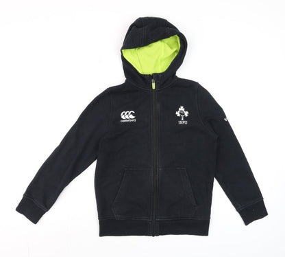 Boys UK Size 10 Years Canterbury Black Full Zip Hoodie