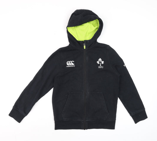 Boys UK Size 10 Years Canterbury Black Full Zip Hoodie