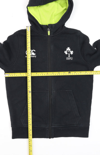 Boys UK Size 10 Years Canterbury Black Full Zip Hoodie