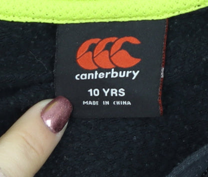 Boys UK Size 10 Years Canterbury Black Full Zip Hoodie