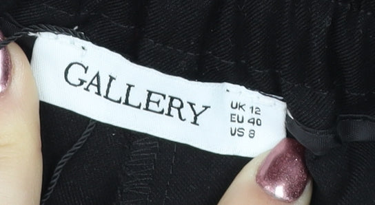 Womens UK Size 12 Gallery Regular Black Suit Trousers