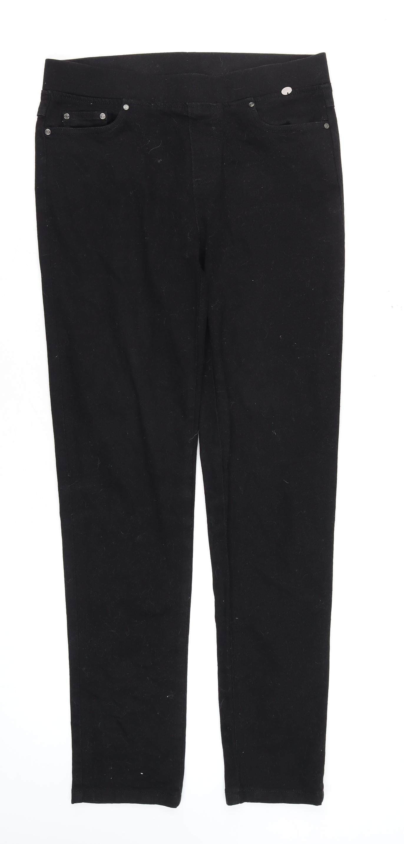 Womens UK Size 8 PINNS Slim Fit Skinny Black Jeans