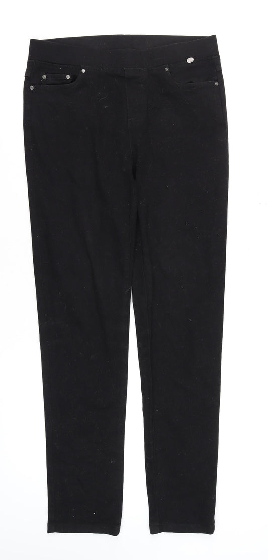 Womens UK Size 8 PINNS Slim Fit Skinny Black Jeans
