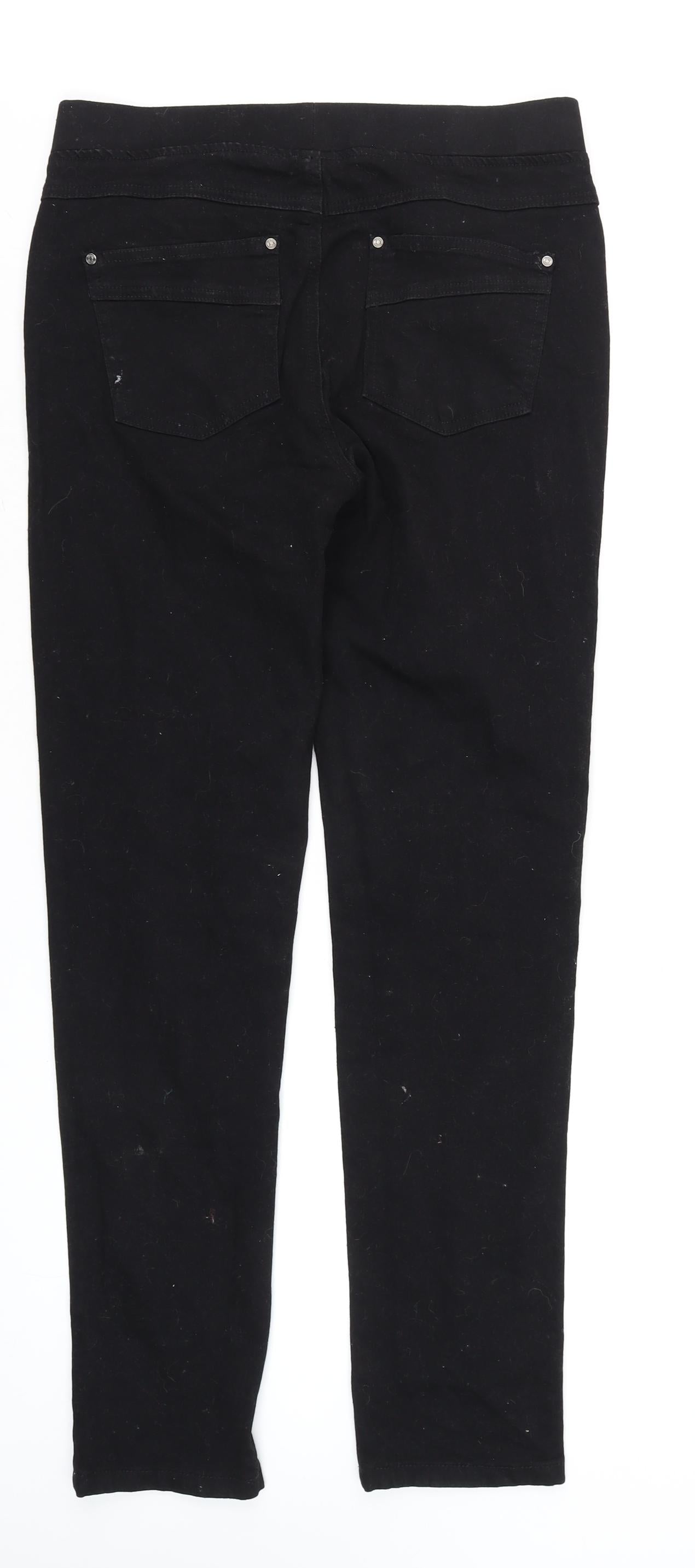 Womens UK Size 8 PINNS Slim Fit Skinny Black Jeans