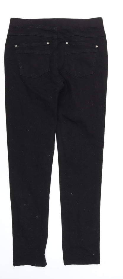 Womens UK Size 8 PINNS Slim Fit Skinny Black Jeans
