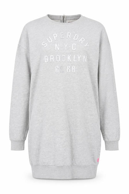 Womens UK Size XL Superdry Grey Pullover Sweatshirt