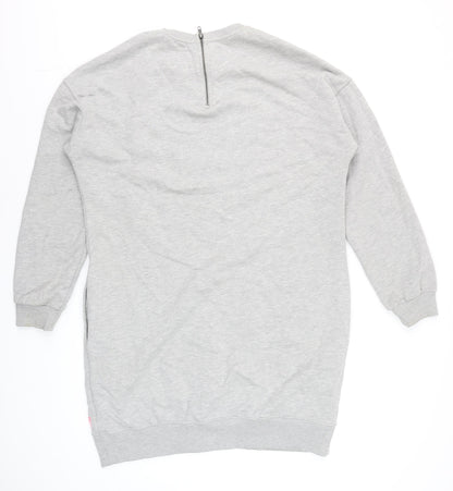 Womens UK Size XL Superdry Grey Pullover Sweatshirt