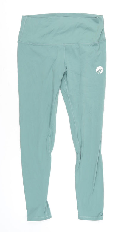 Womens UK Size L Finalbend Slim Fit Leggings Green Leggings