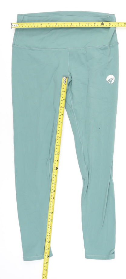 Womens UK Size L Finalbend Slim Fit Leggings Green Leggings