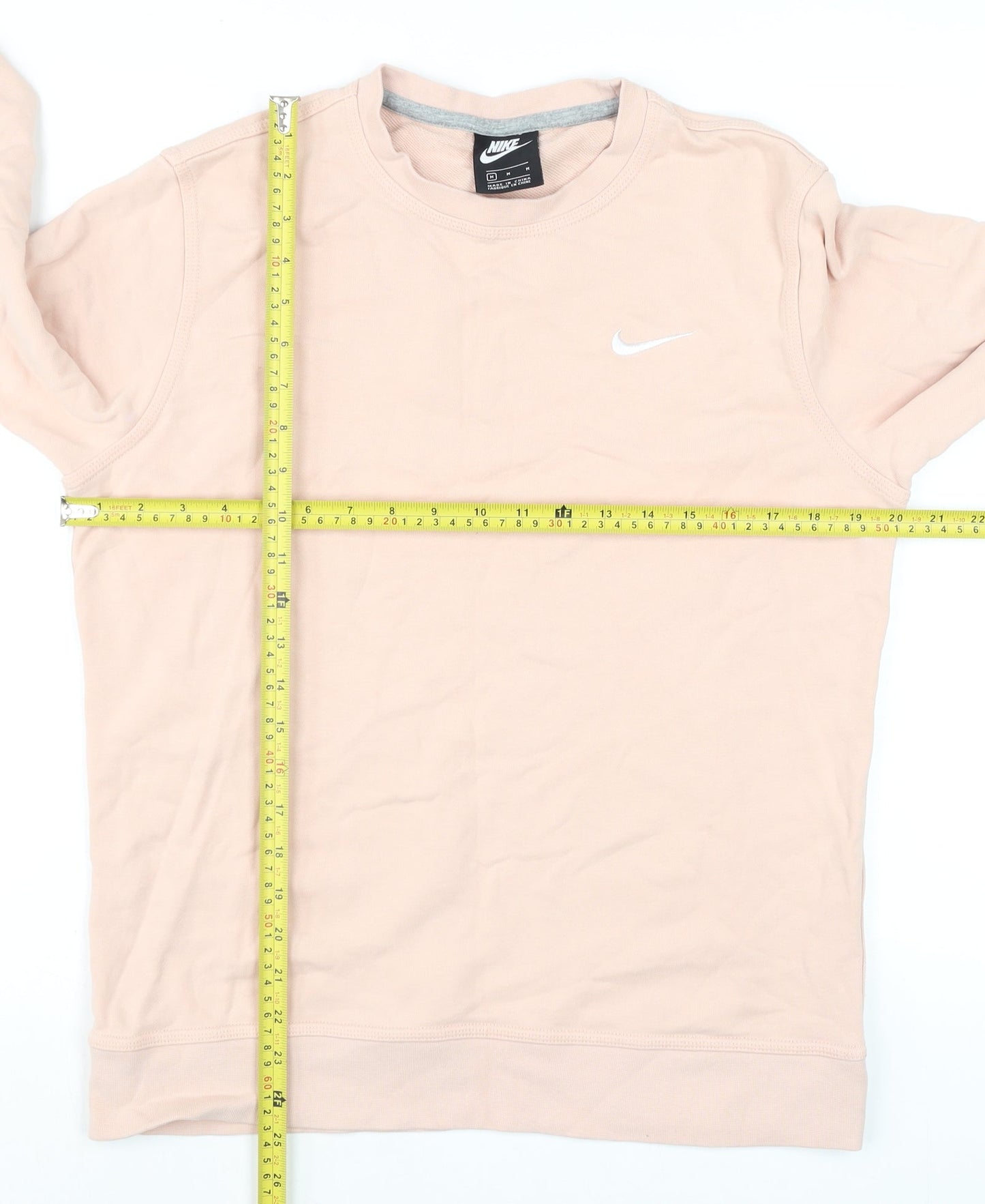 Womens UK Size M Nike Pink Pullover Sweatshirt