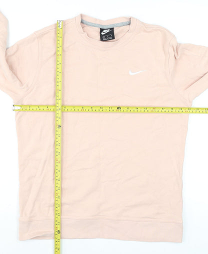 Womens UK Size M Nike Pink Pullover Sweatshirt