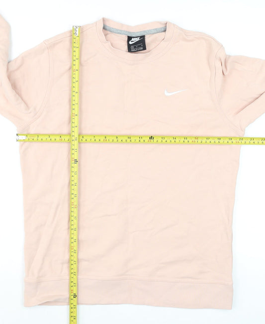 Womens UK Size M Nike Pink Pullover Sweatshirt