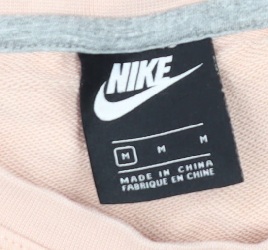 Womens UK Size M Nike Pink Pullover Sweatshirt