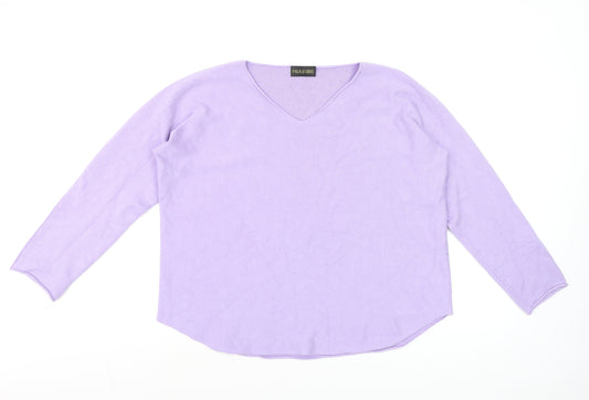 Womens UK Size LXL Pala D’Oro Purple Pullover Jumper