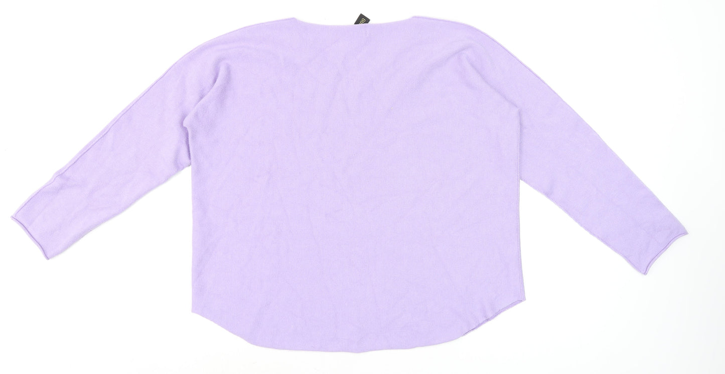 Womens UK Size LXL Pala D’Oro Purple Pullover Jumper