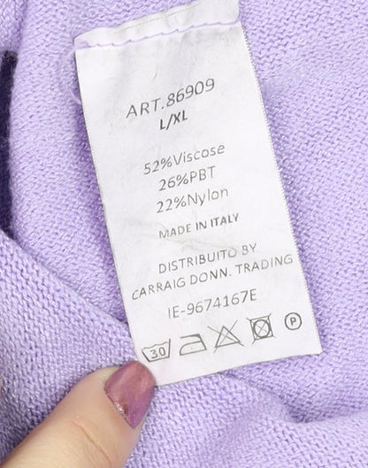 Womens UK Size LXL Pala D’Oro Purple Pullover Jumper