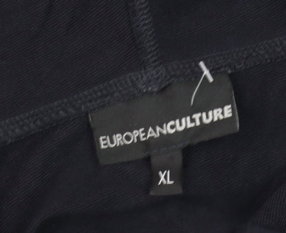 Mens UK Size XL European Culture Blue Pullover Hoodie